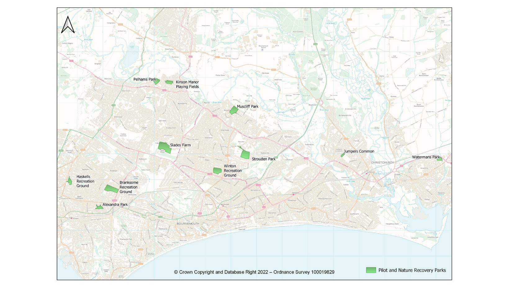 Nature Recovery Parks map